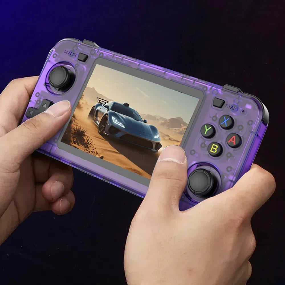 New R36H Handheld Game Console 3.5-Inch IPS Screen Linux RK3326 Retro Video Games Player 3000 Mah 128G 10000+ Classic Game